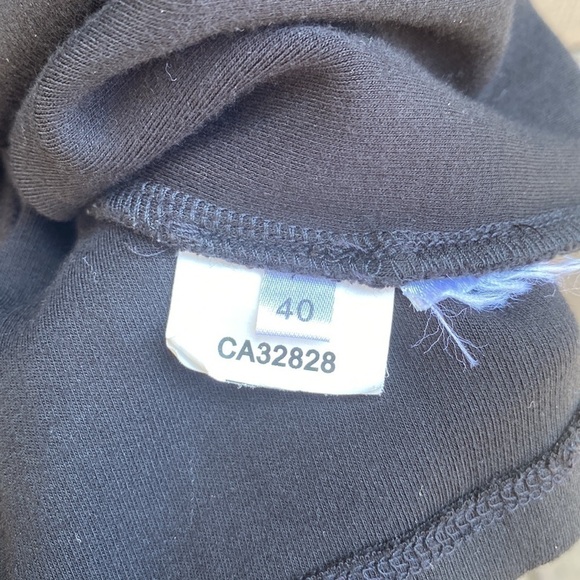 Steffen Schraut black dress with faux leather detail long sleeves Size 40/Large - Picture 9 of 11